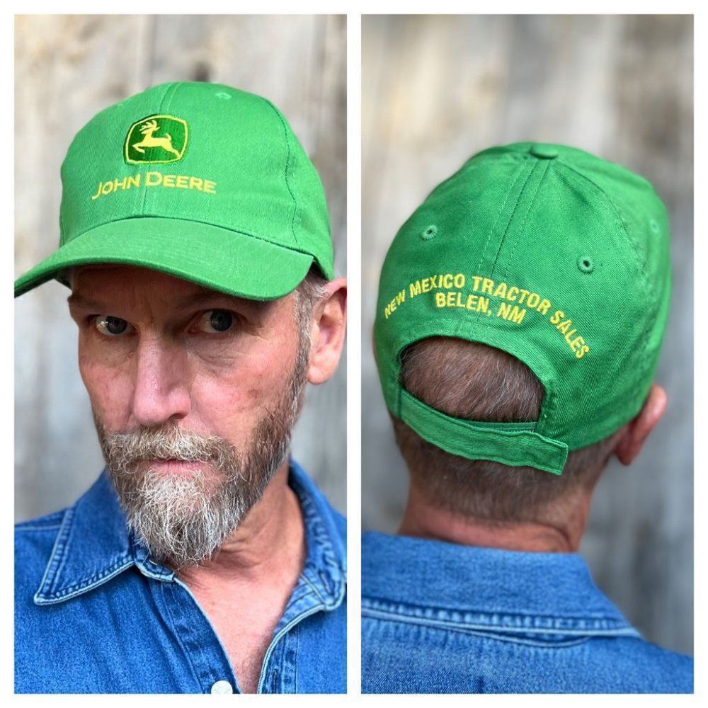 John Deere Green Baseball Style Hat with Hook & Loop Closure Belen New Mexico